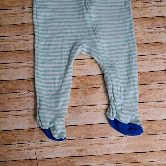 Cloud Island 2Pack Baby Girl's Long Sleeve Bodysuit Floral & Strip Patterns 3-6M - Picture 4 of 8